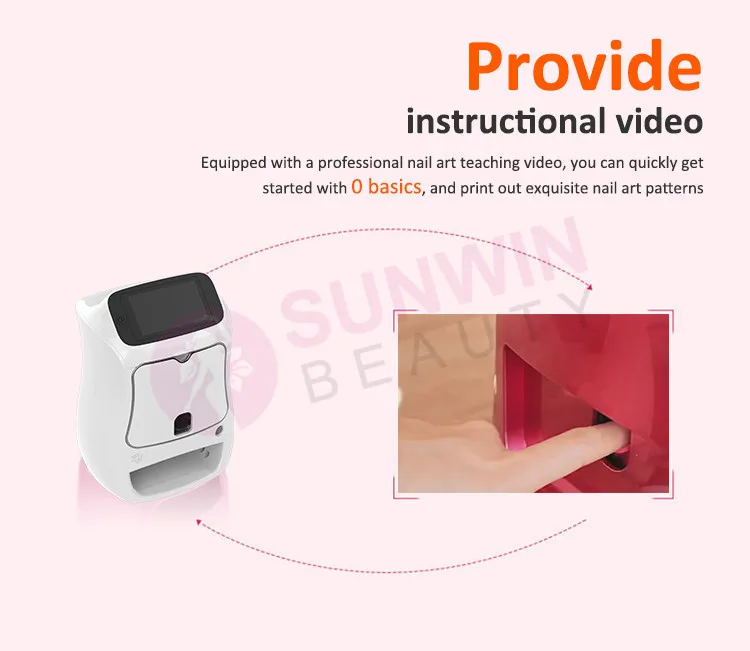 Nail Enhancement 3d Fully Automatic Intelligent Nail Print Machine Small Nail Printing DIY Beauty Color Drawing Machines