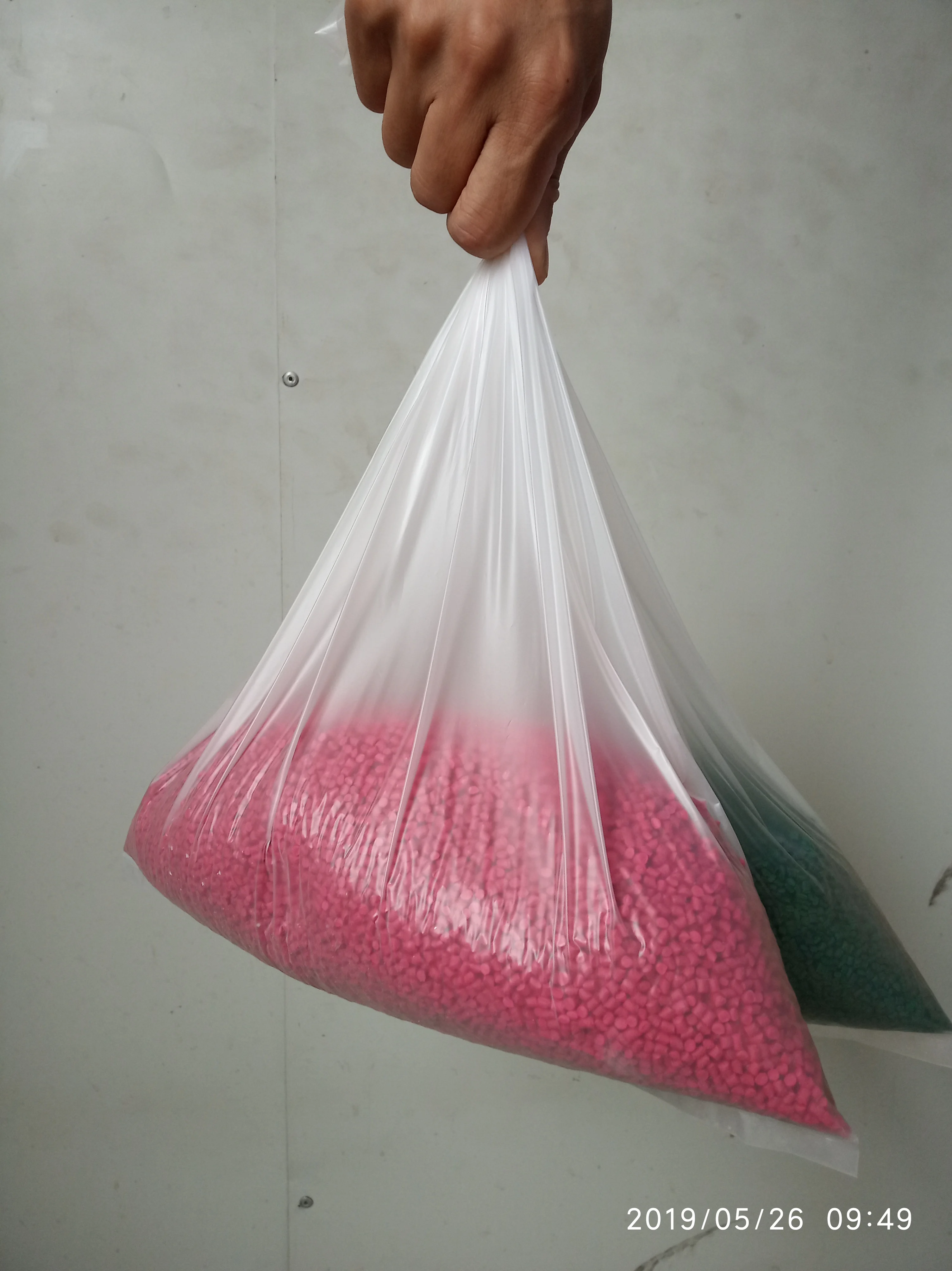 Factory supply transparent soft low melt EVA bag for rubber ingredients conveying