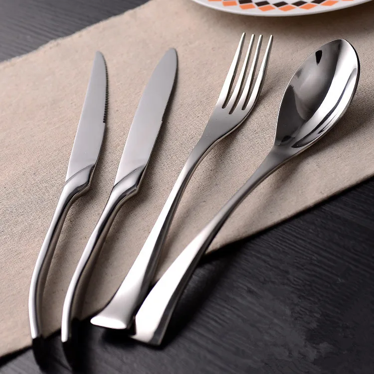 
KAYA Mirror Polish Full Stainless Steel Silver Cutlery Set 
