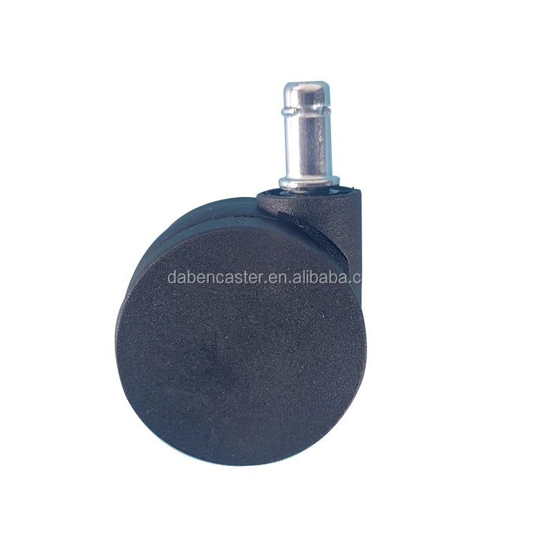55mm Pin stem double wheels caster for furniture caster chair and table wheels