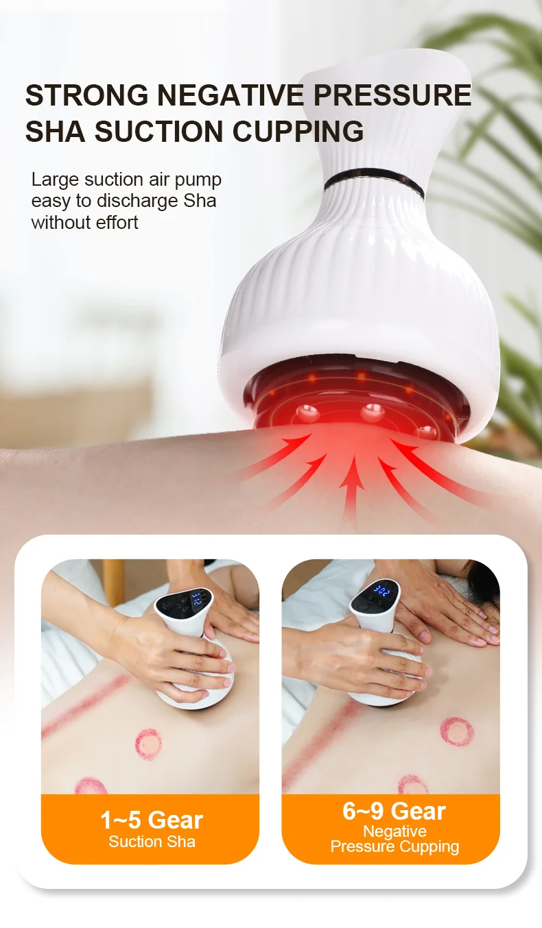3 In 1 Cordless Vacuum Suction Guasha Anti Cellulite Beauty Health Scraping Electric Body Cupping Tool Therapy Massage Machine