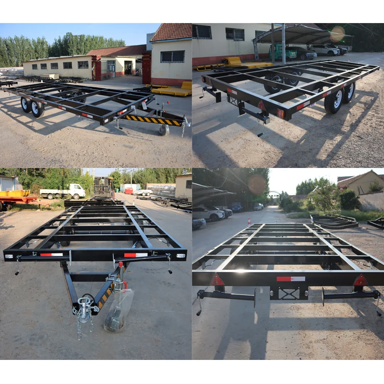 house trailer chassis tandem axles skeleton trailer chassis