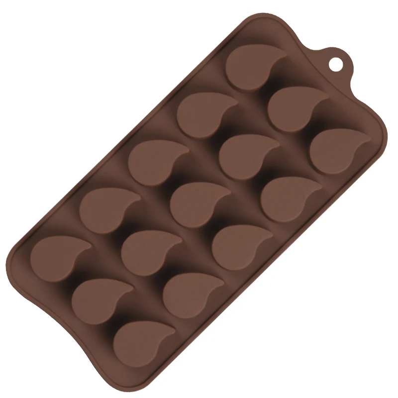 Droplet Shape Chocolate Molds 3D Candy Gummy Chocolate Silicone Mold Dessert Mold DIY Baking