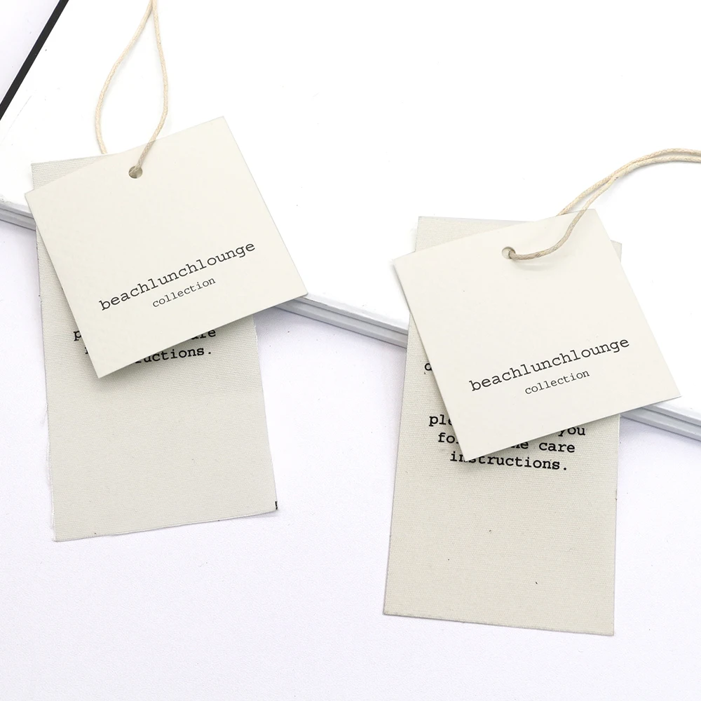 Custom Private Brand Logo Clothing Hang Tags Garment Clothes Size Tags Sale Price Hang Tags Product For Shoes Bags