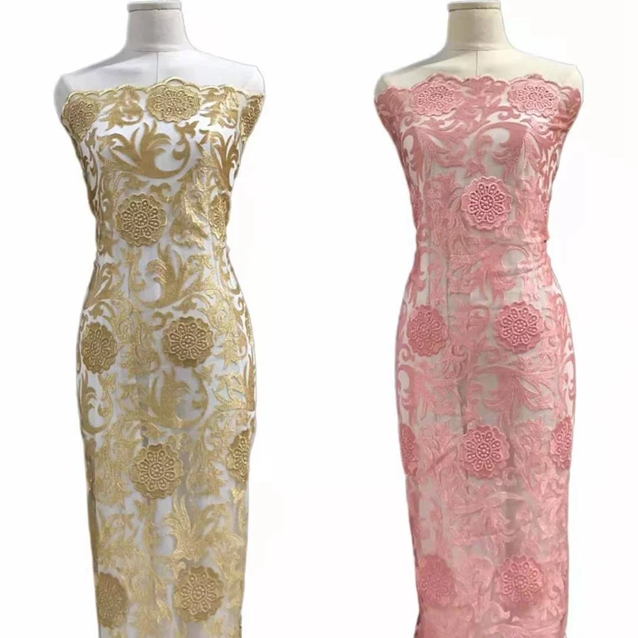 Topone Istanbul French Closure European Bulk Chiffon Guipir Organza Lace Fabric