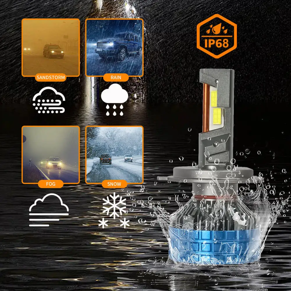 OEM New Design Car Bulbs Kits Accessories led lighting H7 H4 H11 9005 Car Led Headlight H4 Bulbs Canbus with Decoder