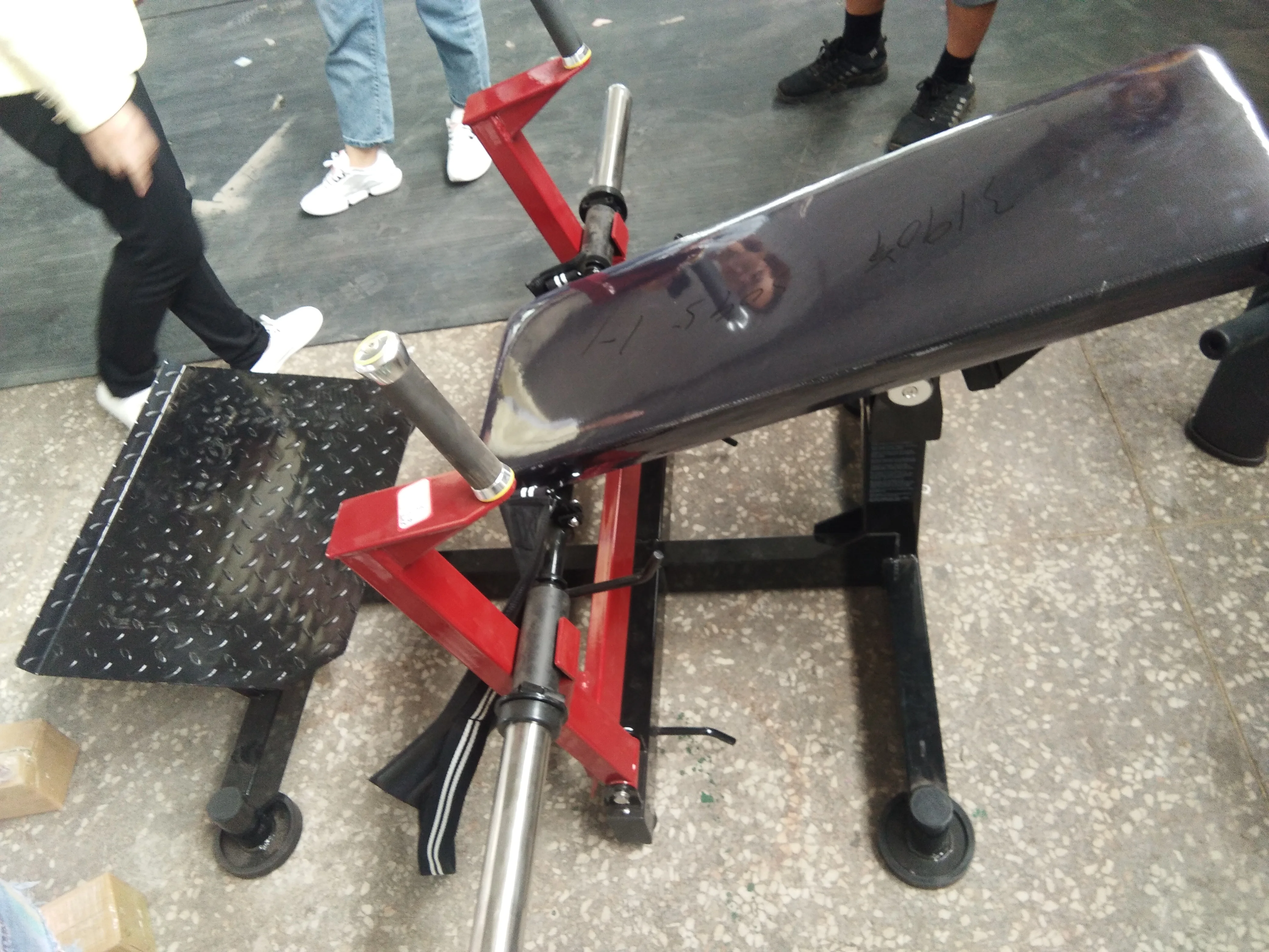 ASJ-S095 Hip machine Glute Drive machine  Gym Hip Lift Hip Thrust Plate Loaded Glute Drive Machine