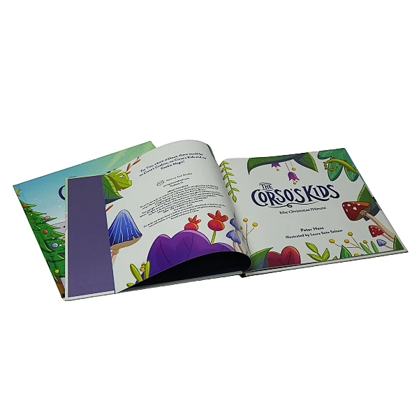 China Factory Hardcover Book Printing services Custom Coloring Children Book Hard Cover Printing