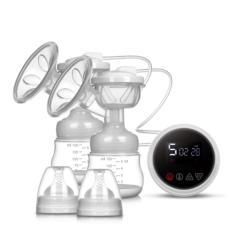 Wide Mouth 100% Eco-friendly Electric Silicone Cordless maternity Breast Milk double Pump