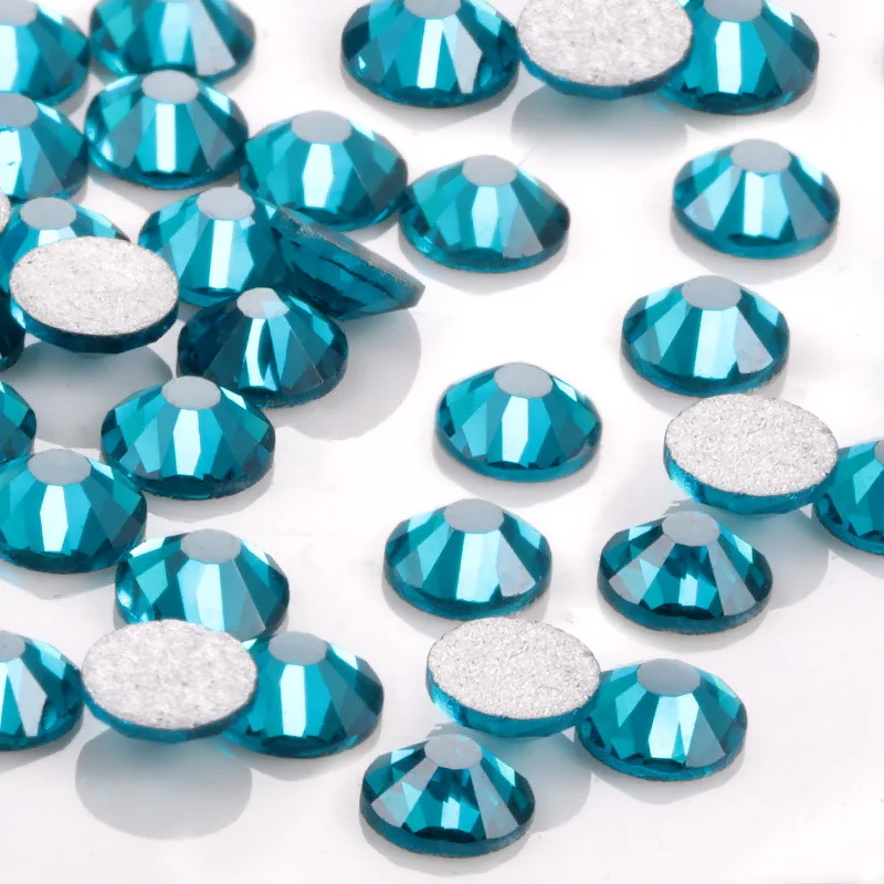 
Wholesale Multi Size Flat Back Glass Crystal Nail Art Decoration Rhinestones 