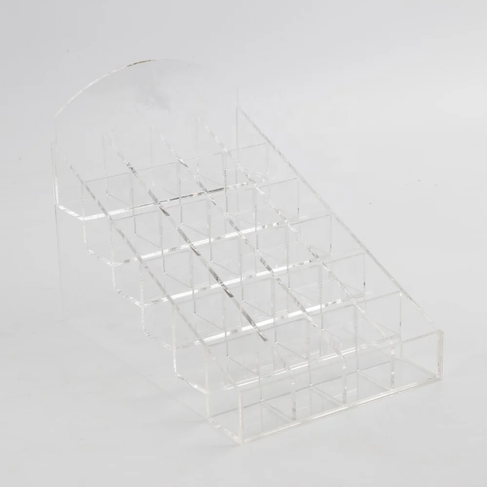 Hot Sales Clear acrylic plastic makeup holder acrylic nail polish organizer