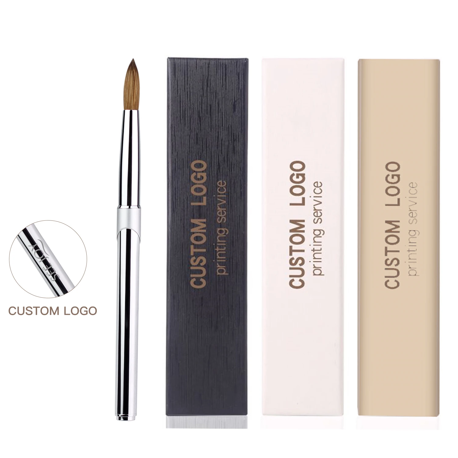 High Quality Kolinsky Nail Brush Beauty Personal Care Nail Kit Art Brush Acrylic Nail Brush 2022