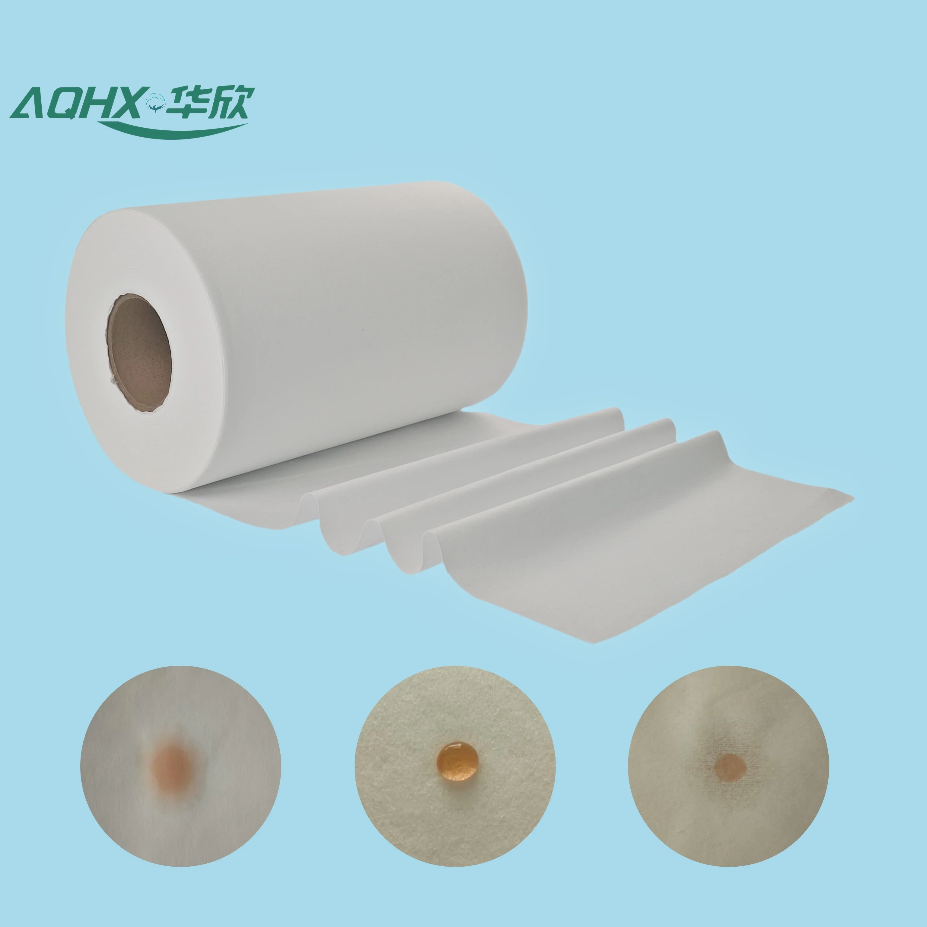 One to one customized Spunlace non-woven roll 100% cotton breathable skin friendly
