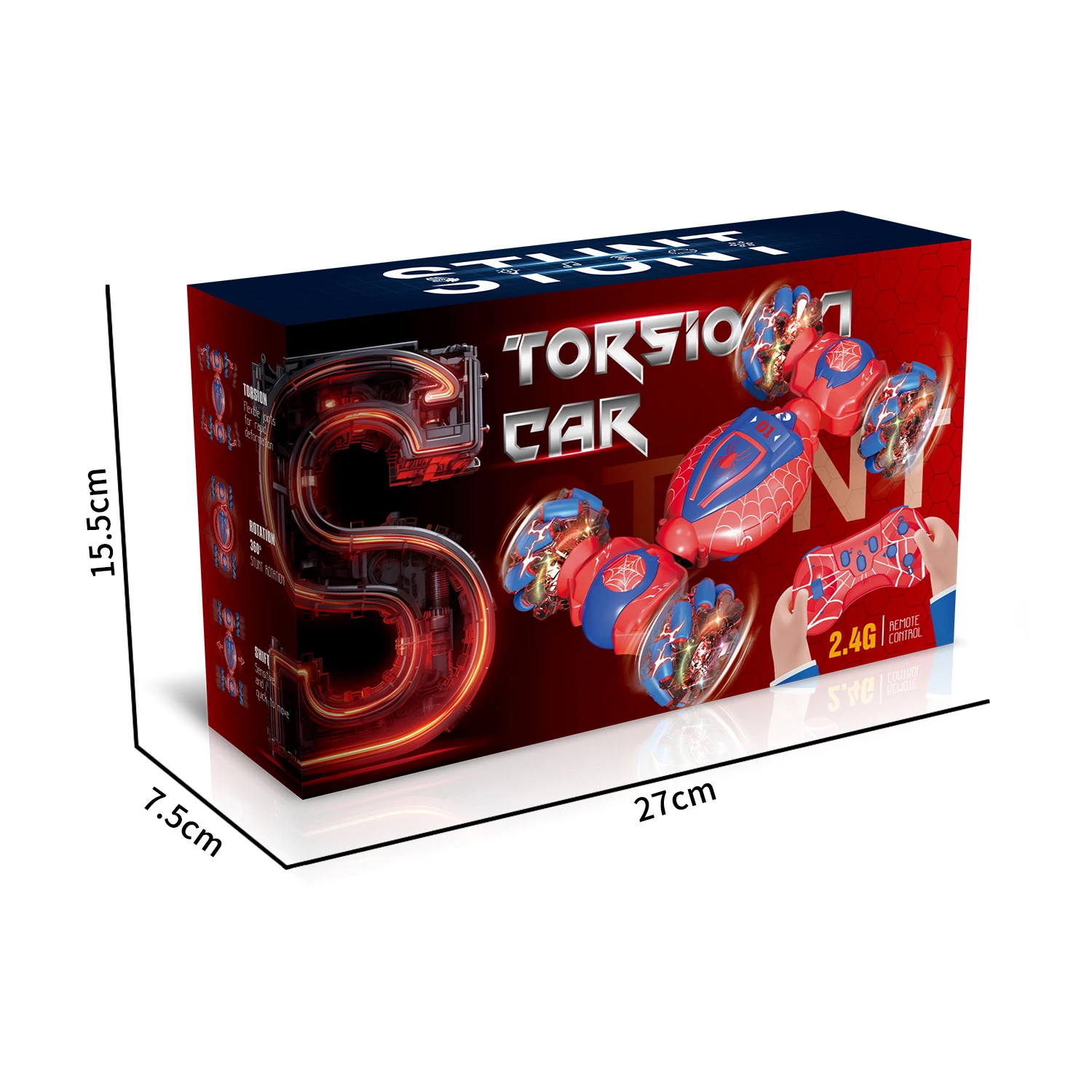 RC Control Car Toys 360 Rotating 2.4GHz Fast Stunt Cars with Wheel Lights Off Road Baby Toy Car