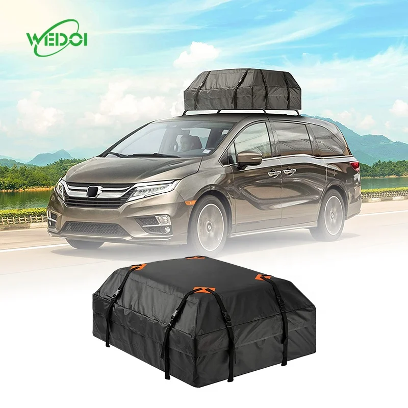Car Rooftop Cargo Carrier Bag 15 Cubic Foot Car Rooftop Cargo Carrier Bag Outdoor Camping Roof Storage Bag For All Cars