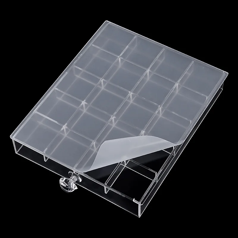 Nail Art Jewelry Acrylic Storage Box Empty Plastic 5 Layer120 lattice Storage Box for Nail Art  [ Empty box in Stock]