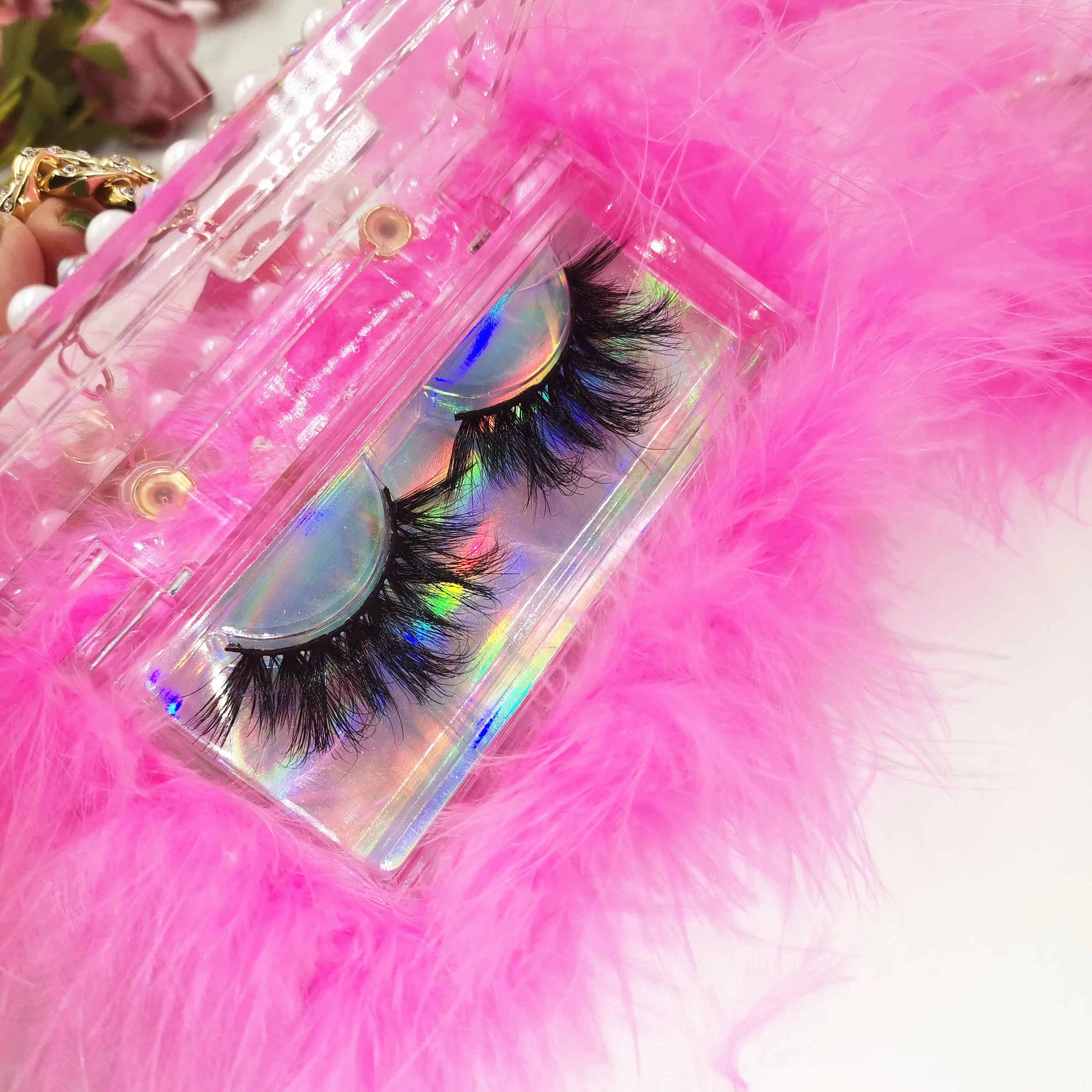 3d real mink eyelashes vendors eye lashesh set full strip lashes fluffy 5d 25mm mink eyelash vendor cruelty free with fur box