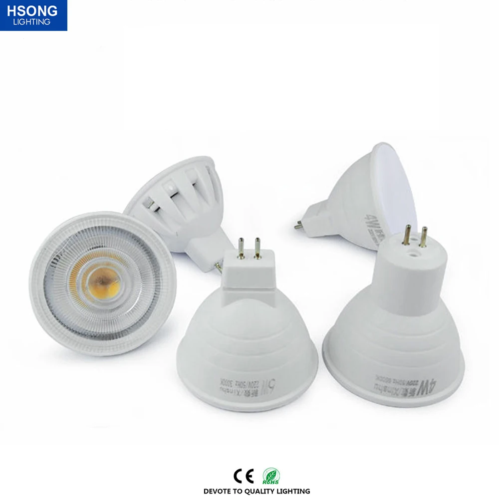 Indoor lighting Flat cover or lens style Gu5.3/ Gu10/ MR16 Led Bulb spotlight energy saving