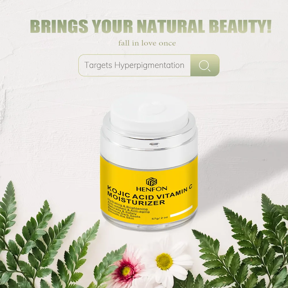 Wholesale Private Label Face Whitening and Eliminating Pigmentation Bearberry Extract arbutin Kojic Acid Cream