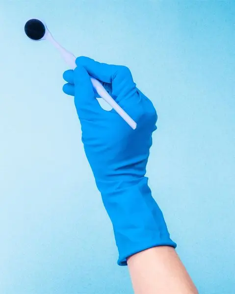 10 Mil Blue Latex Gloves Powder Free Thick Long Sleeve Hang Gloves Disposable Latex Exam Gloves Manufacturer