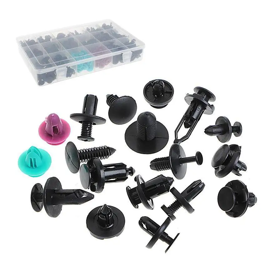 
299pcs Set Car Rivet Kit Fastener Bumper Push Trim Clips Assortments 
