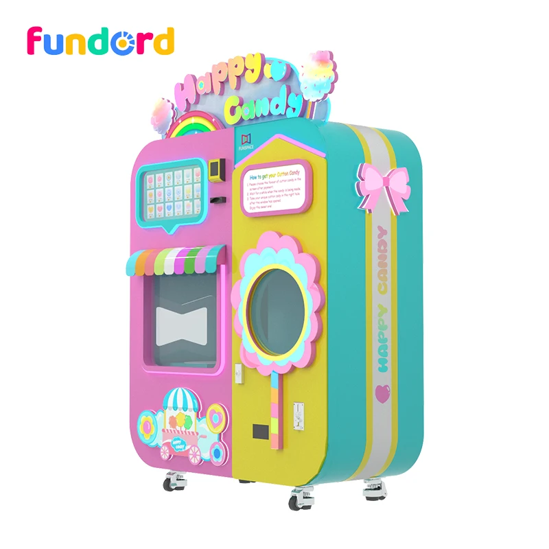Fundord полностью автоматическая машина для производства сахарной ваты торговый автомат