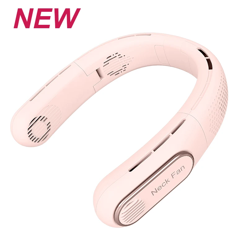 rechargeable portable cooling semiconductor all-wheel-drive neck fan Rechargeable 4000mAh leafless suspension neck fan