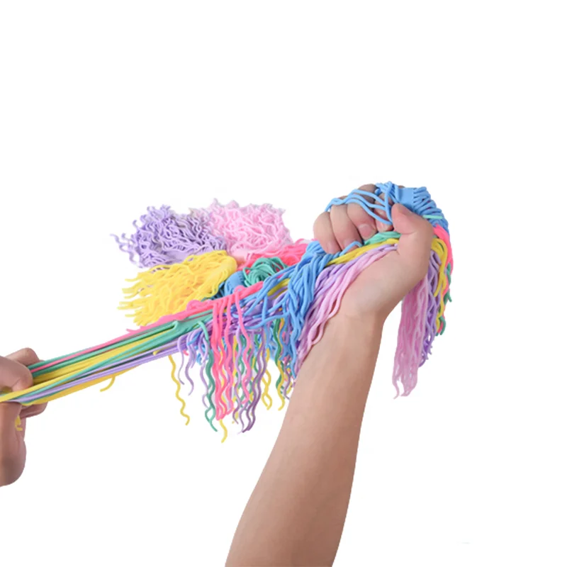 Wholesale Multi-color Anti-Anxiety Elastic TPR Monkey Noodle Toys