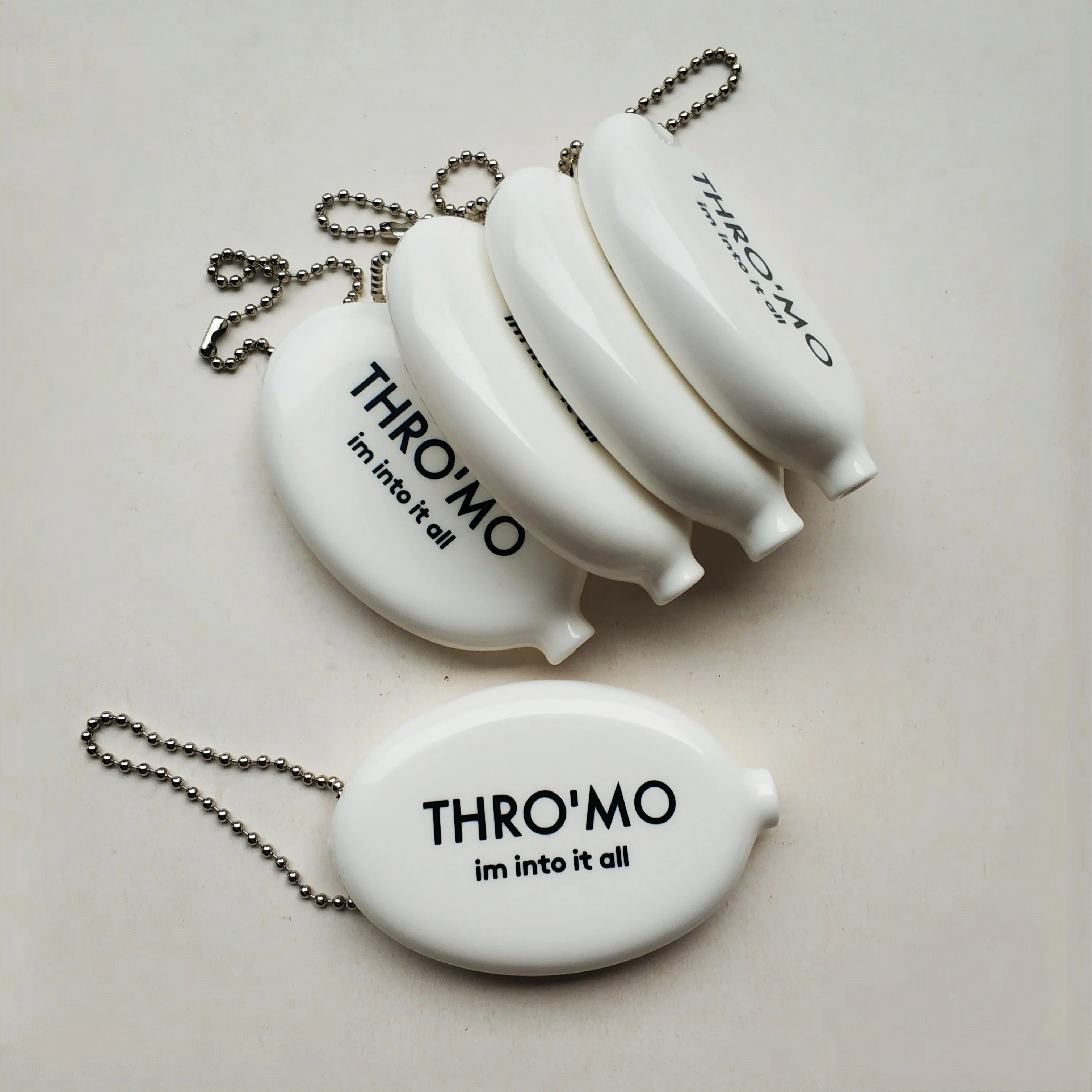  Custom logo fashion rubber squeeze coin purse holder silicone Coin case promotion change for keys and