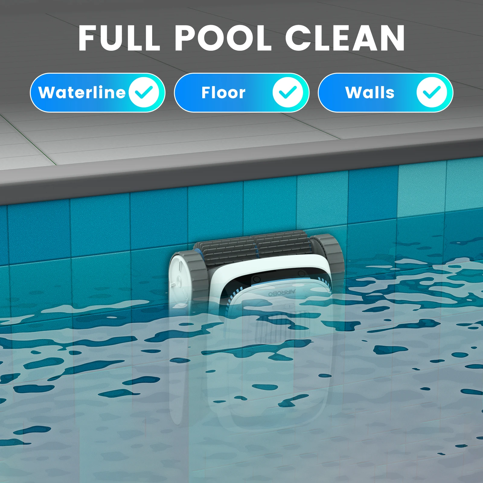 AIRROBO USA DE Ship 2024 New Arrivals Robot Pool Cleaner Smart Cordless Pool Vacuum Robot Cleaning for Swimming Pool Filter