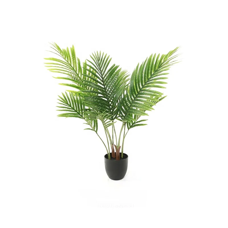 Fuyuan factory 90cm plastic bonsai plants artificial areca palm tree bonsai tropical artificial plants for farm house garden