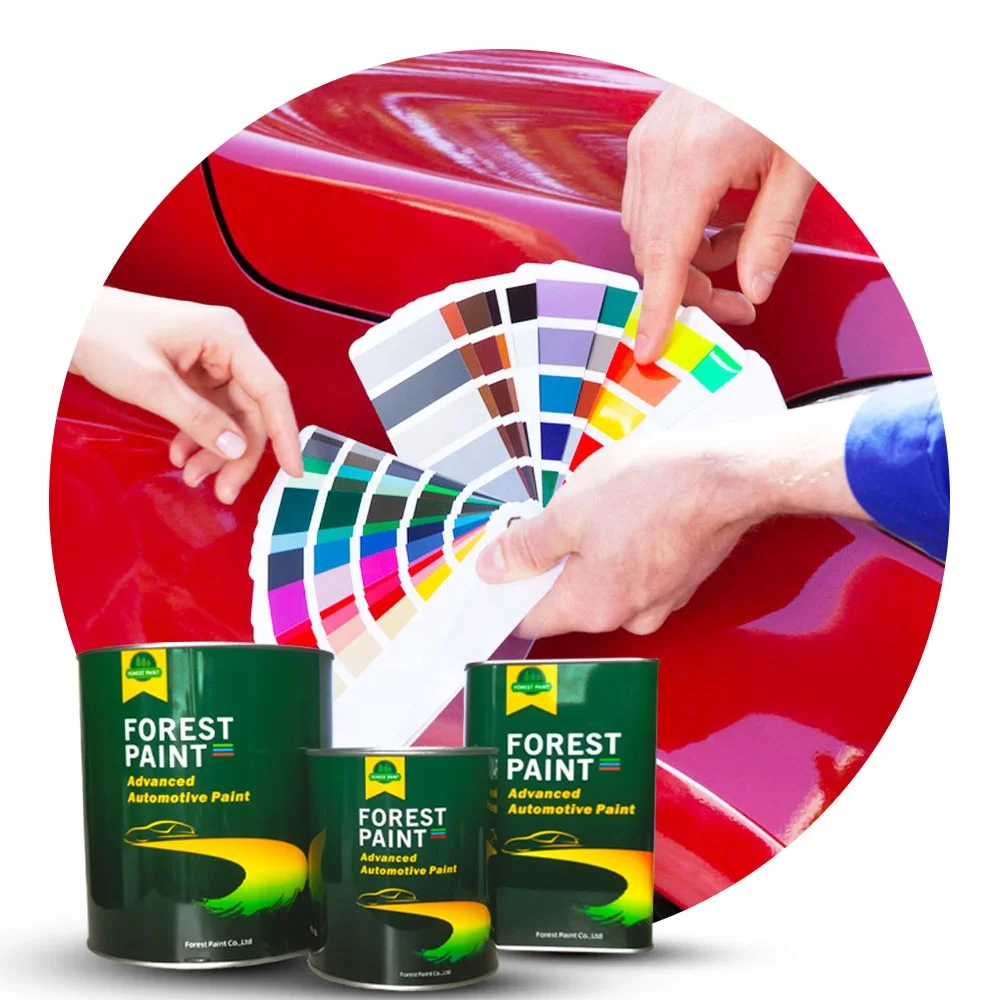 Forest 1k Base Coat Automotive Surface Metal Paint Varnish Set High Gloss Finish Car Varnish Auto Coating