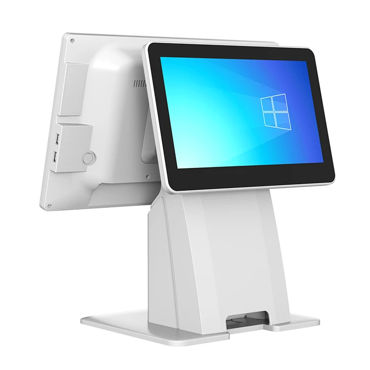 DLSUM-TA touch screen monitor with stand and customer display restaurant loyverse pos use portable monitor touchscreen