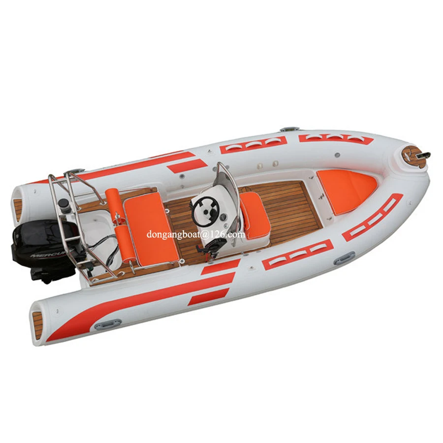 16ft rib boat 480 speed rib inflatable boat with center console china hypalon sport rib boat fiberglass hull for fishing 4.8m