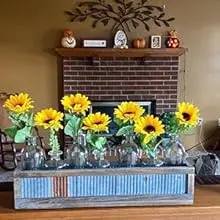 Artificial Sunflower Bouquet Realistic Flowers for Home & Garden Decoration Wedding Christmas Graduation DIY Craft Art for Bride