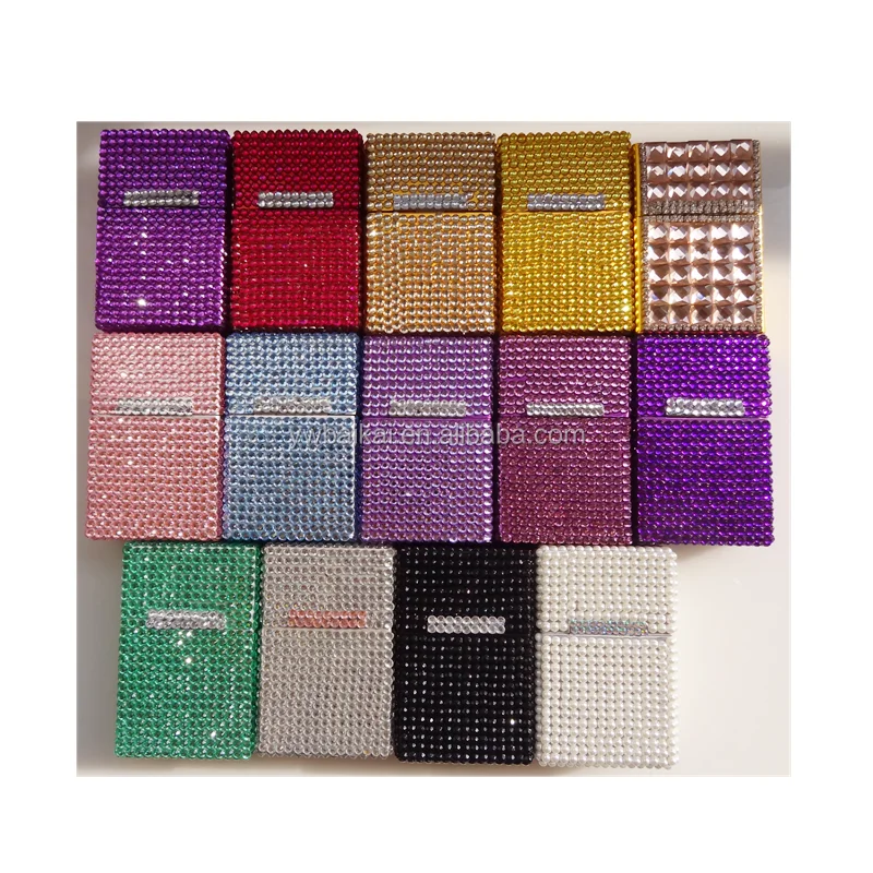diy diamond metal cigarette case