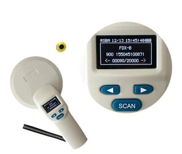 Cheapest Price RFID Pet Microchip  Scanner 134.2khz Portable Reader For Animal