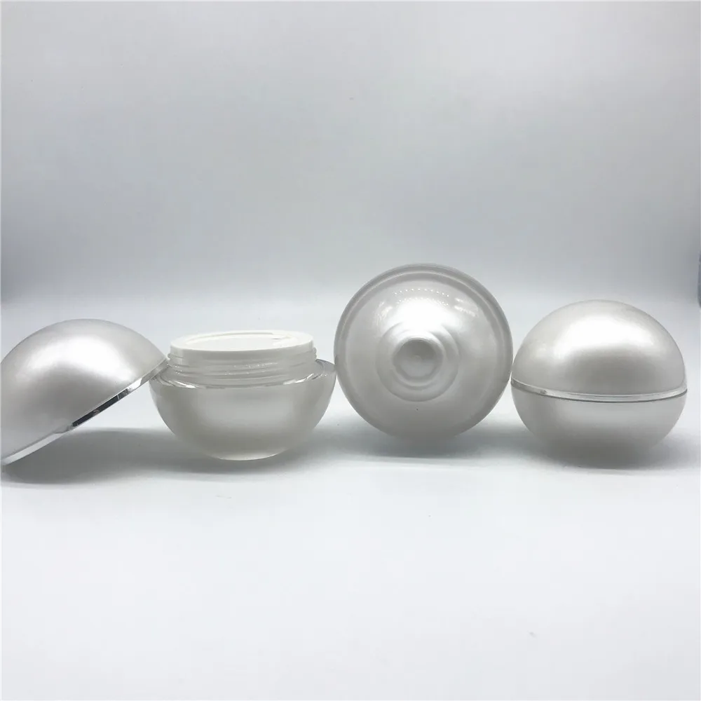 
Elegant 30g 50g acrylic luxury cosmetic ball jar 