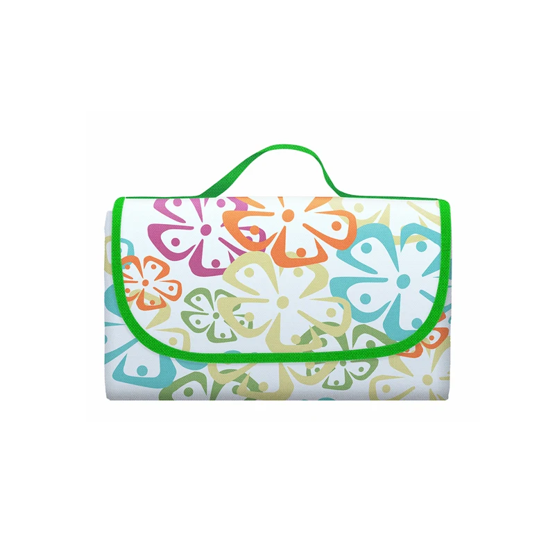 Portable Foldable Cotton Picnic Blanket for Outdoor Camping Beach Picnics Washable Inflatable Feature Made of Oxford Cloth