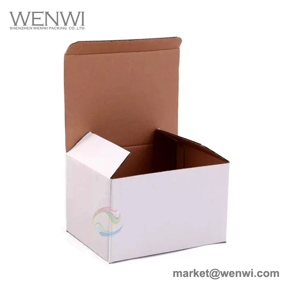 Custom Logo Kraft Paper Corrugated Board Cardboard Box for Cosmetic Cup Packaging for Household Products