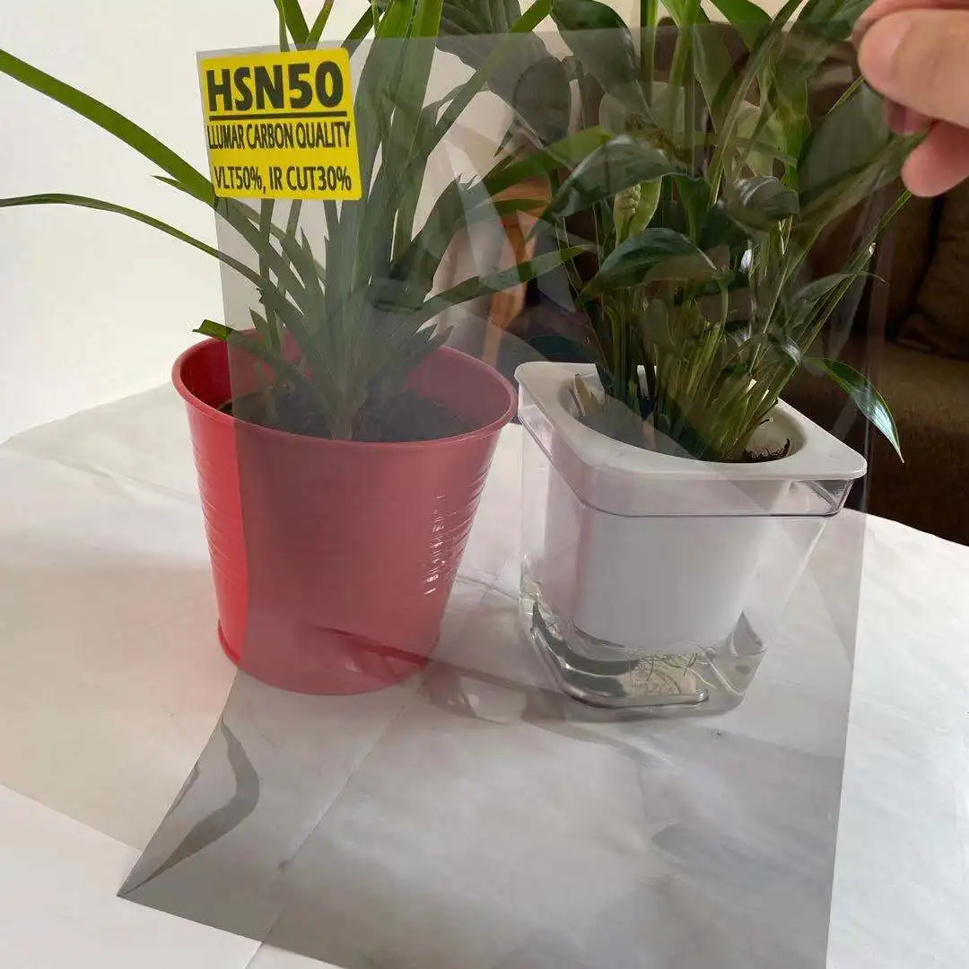HSN50 USA LLUMAR CARBON QUALITY LIGHT BLACK 50% IR CUT 30% 1.5MIL SOLAR SECURITY FILM FOR WINDOW CARS