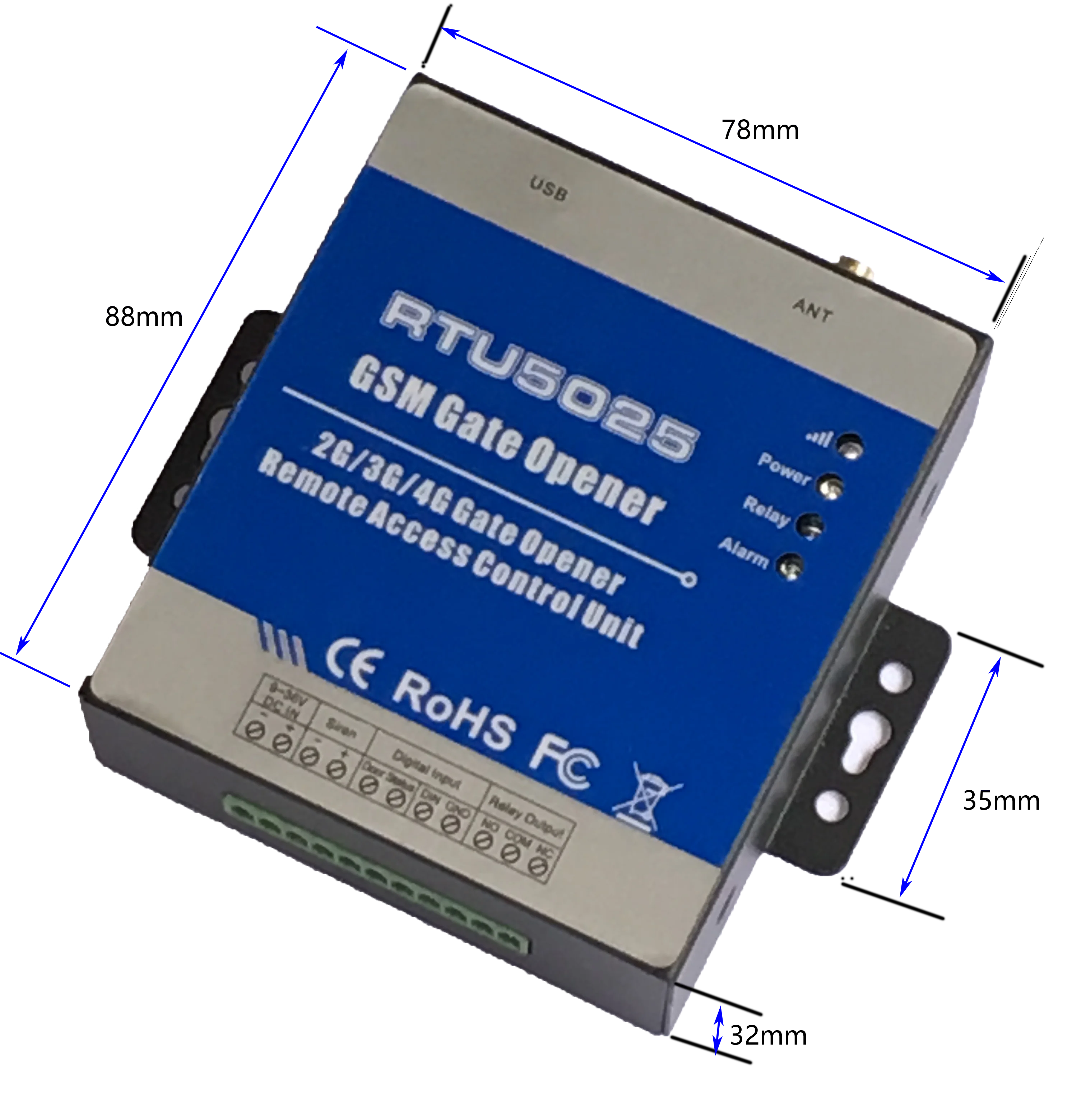 Operate From Anywhere Anytime No Distance Limitation Gsm Remote Water Pump Control Gate Opener Gsm Rtu5025