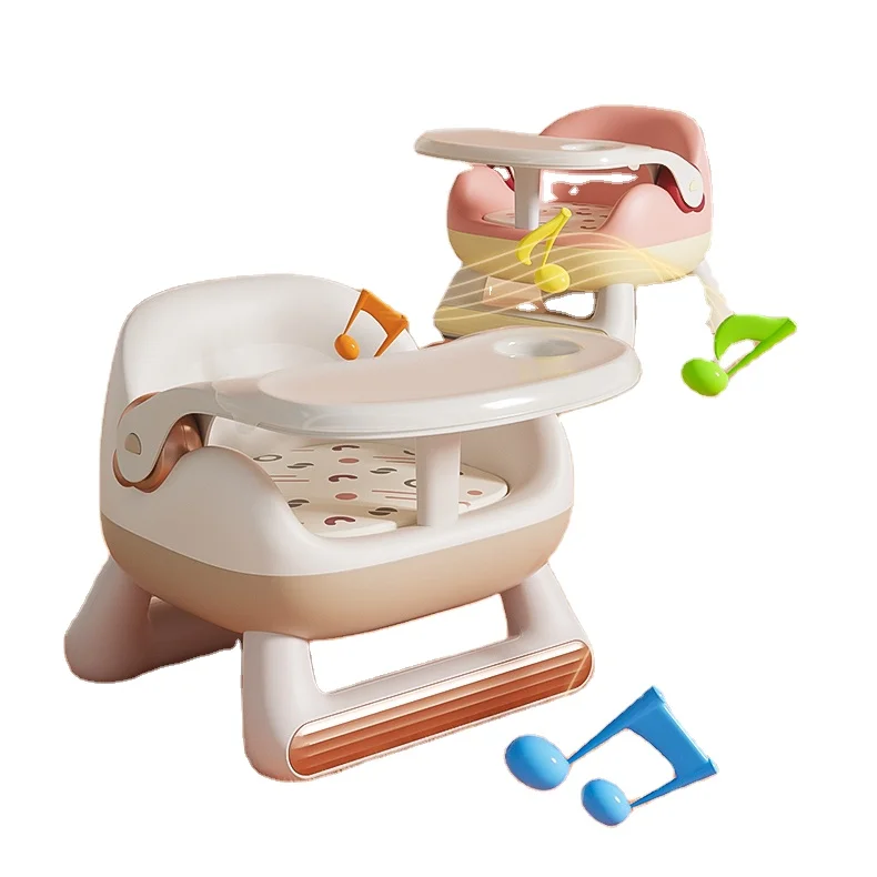 High Quality Children Plastic Dinner Chairs Baby Nursery Seat Children Whistle Chair Kindergarten Chair with Removable Tray