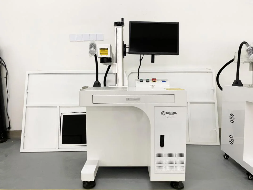 Floor Type Bogong 3D 50W 100W Laser Fiber Engraving Machine  2.5D EZCAD 3 Deep Engraving Relief Cutting on Coins