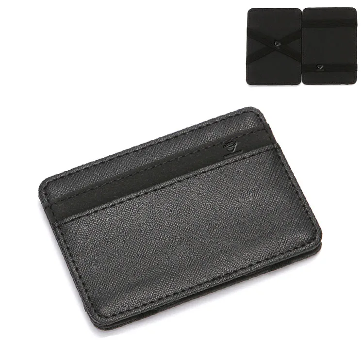 Minimalistic Slim Pocket Wallet with Magic Money Clip Card Holders