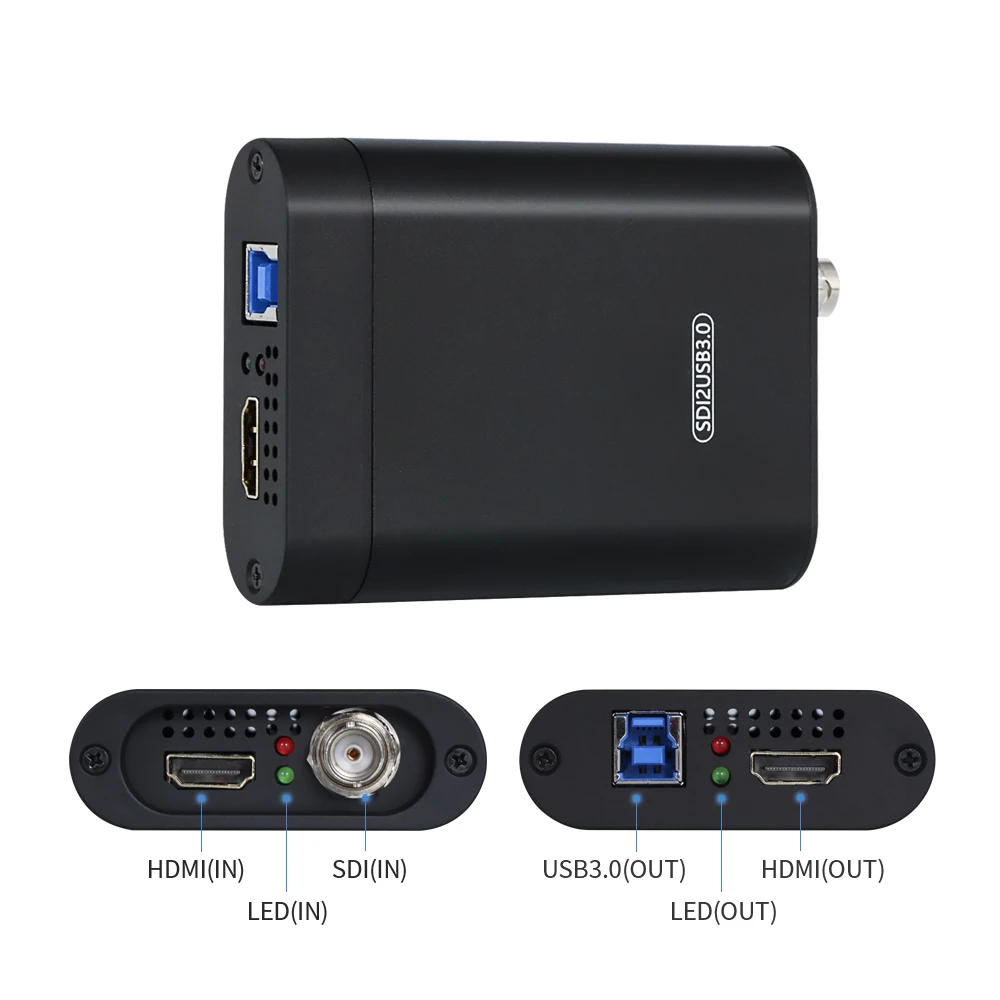 4K HDMI to USB3.0 Video Capture Card Dongle 1080P SDI HDMI Loopout Video Recorder Grabber for OBS Capturing Game Live Streaming