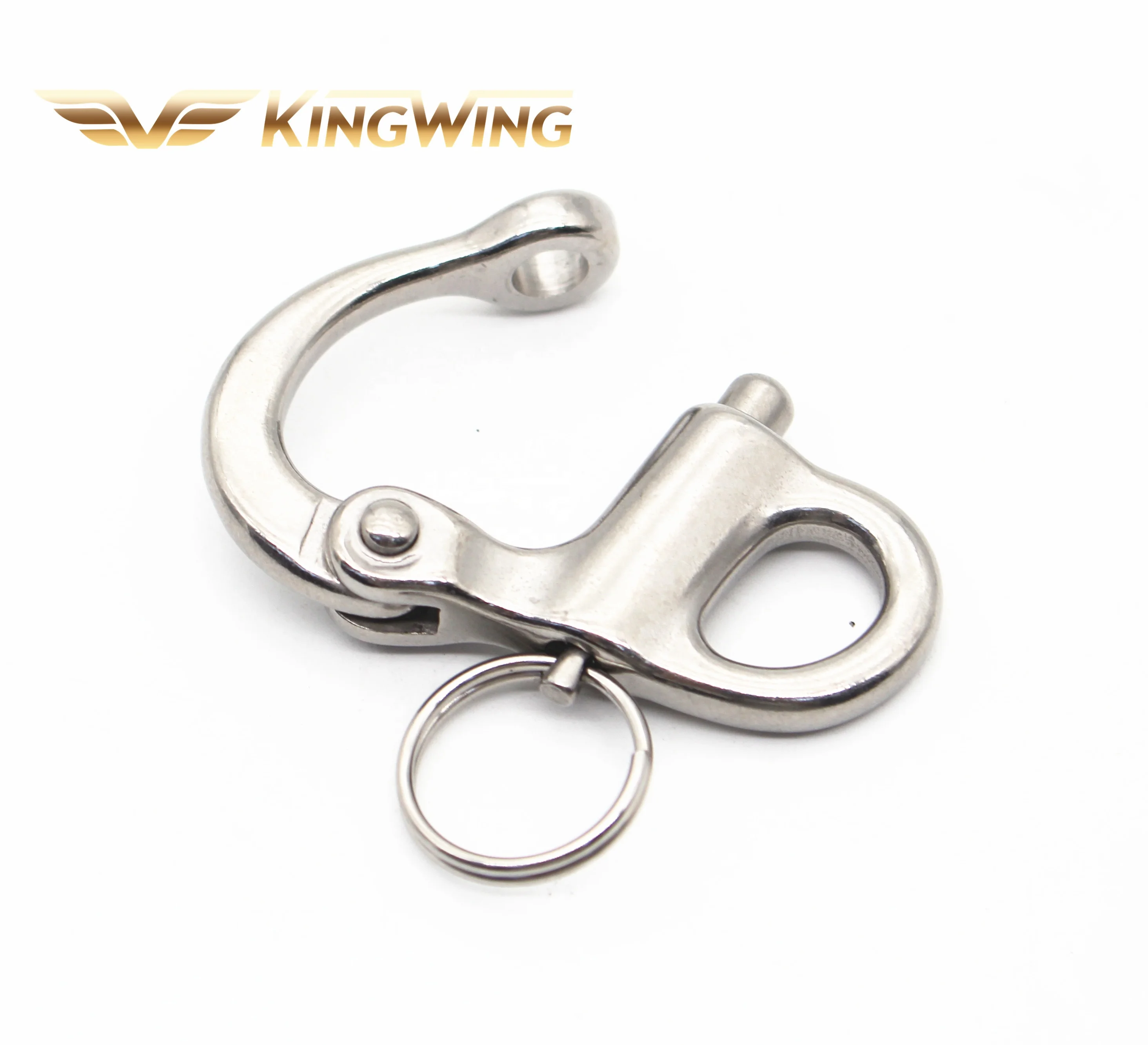 Stainless steel 304 316 rigging hardware camera strap hook quick release Fixed Bail Snap Shackle for Sailboat