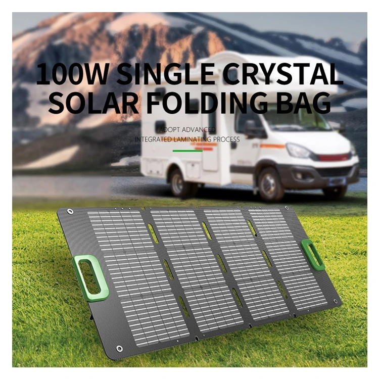 100W Monocrystal    Waterproofness  Water Resistance Solar  Folding  Bag solar Folding Bag Monocrystal
