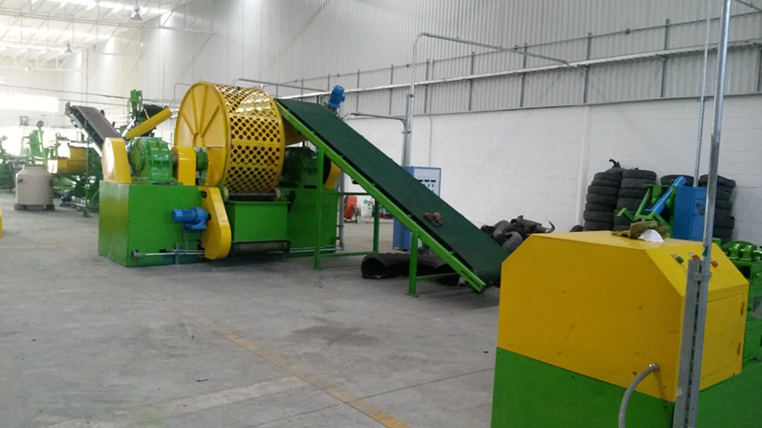 Full automatic granulator machine tire recycling for rubber granule