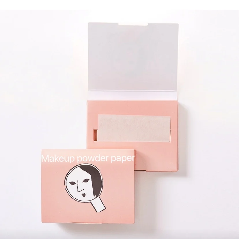 Customized Makeup powder paper facial oil absorbing powder sheet from japan supplier